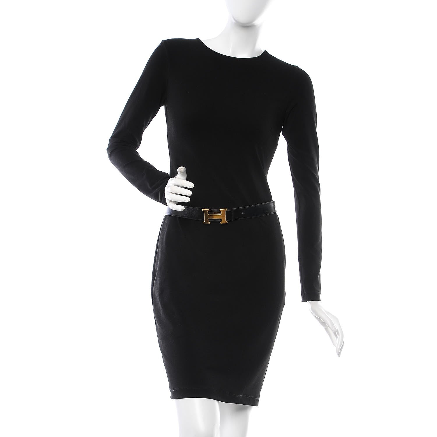 Hermes Box Togo 32mm H Belt 90 Black Gold 2 of 11