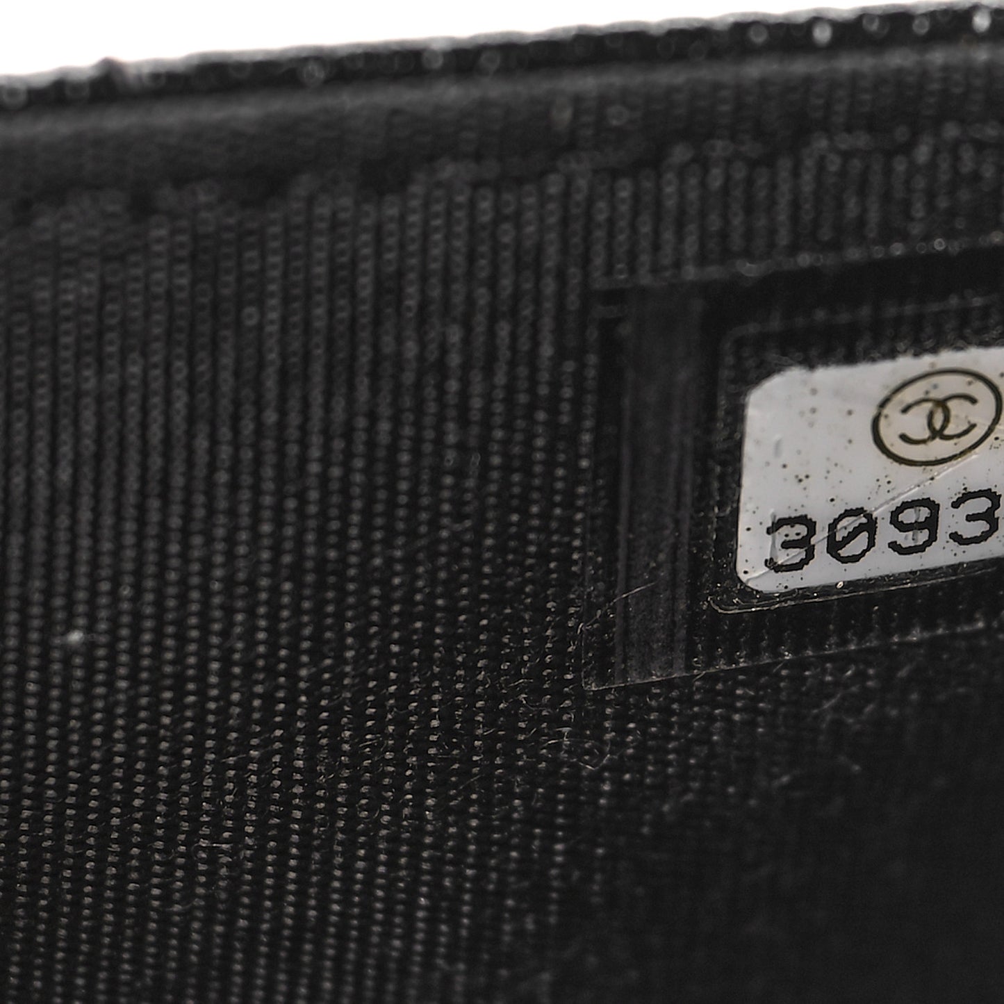 Caviar Quilted Golden Class Wallet On Chain WOC Black
