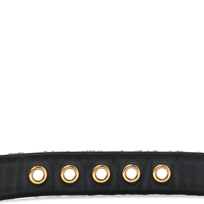 Christian Dior Oblique Diorquake Belt 80/32 Blue Multi 4 of 8