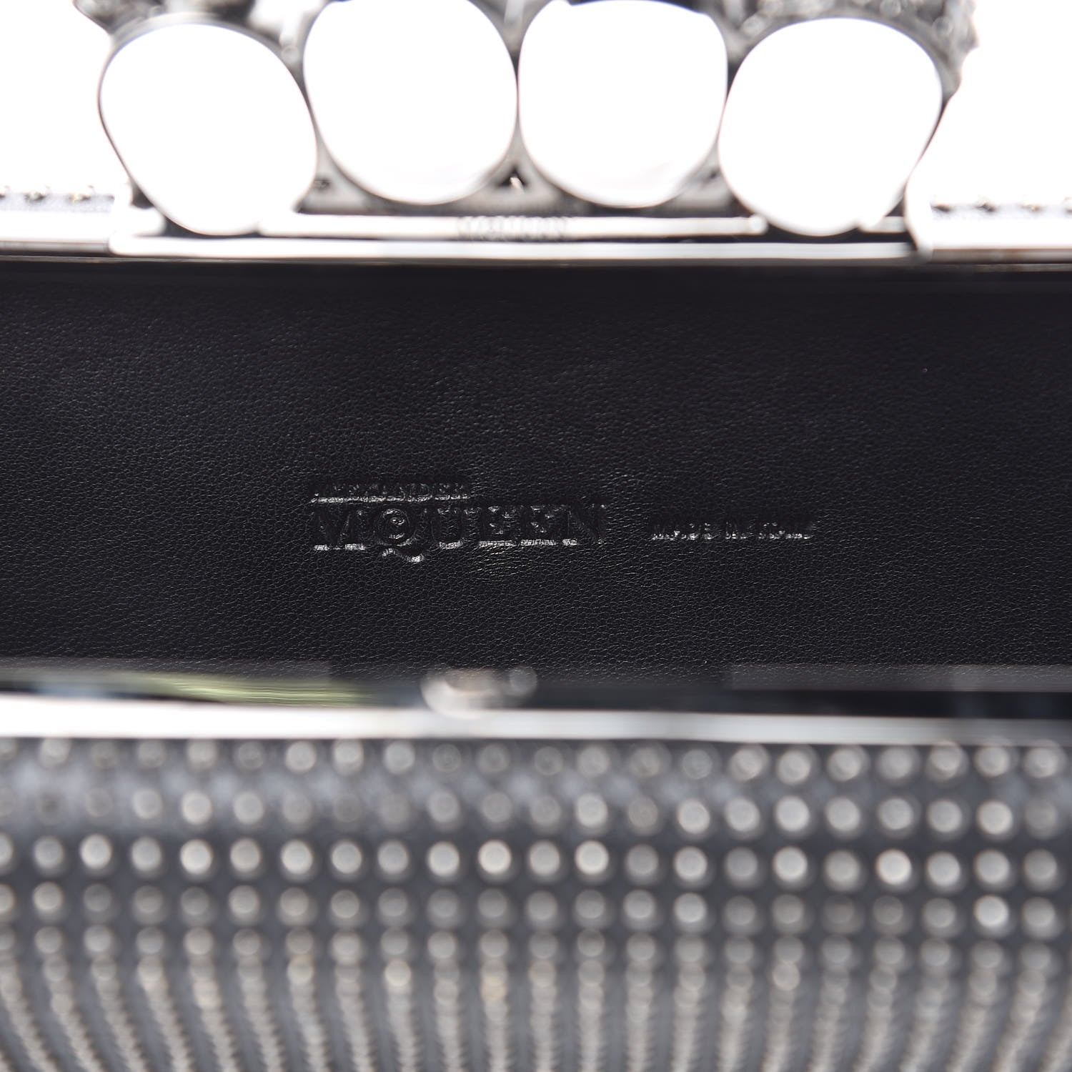 Alexander McQueen Nappa Studded Knucklebox Clutch Black 6 of 8