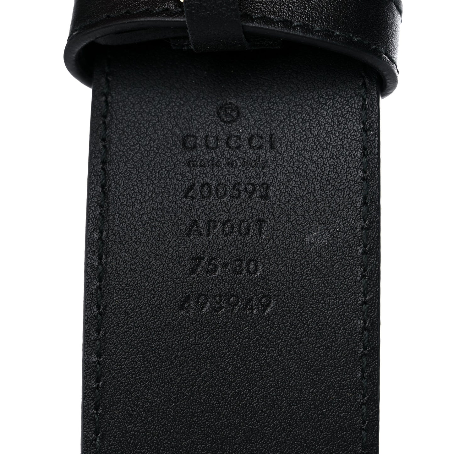 Calfskin Double G 40mm Belt 75 30 Black