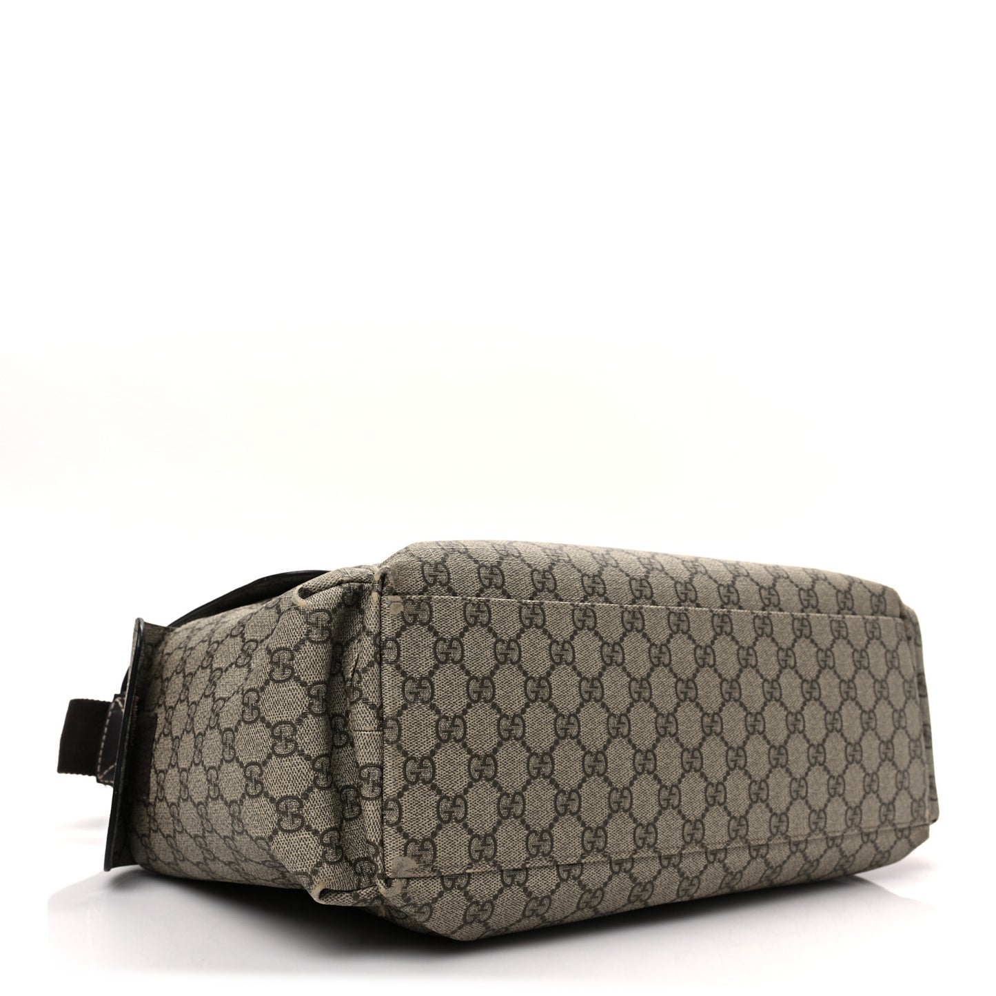 GG Plus Monogram Messenger Diaper Bag Dark Brown