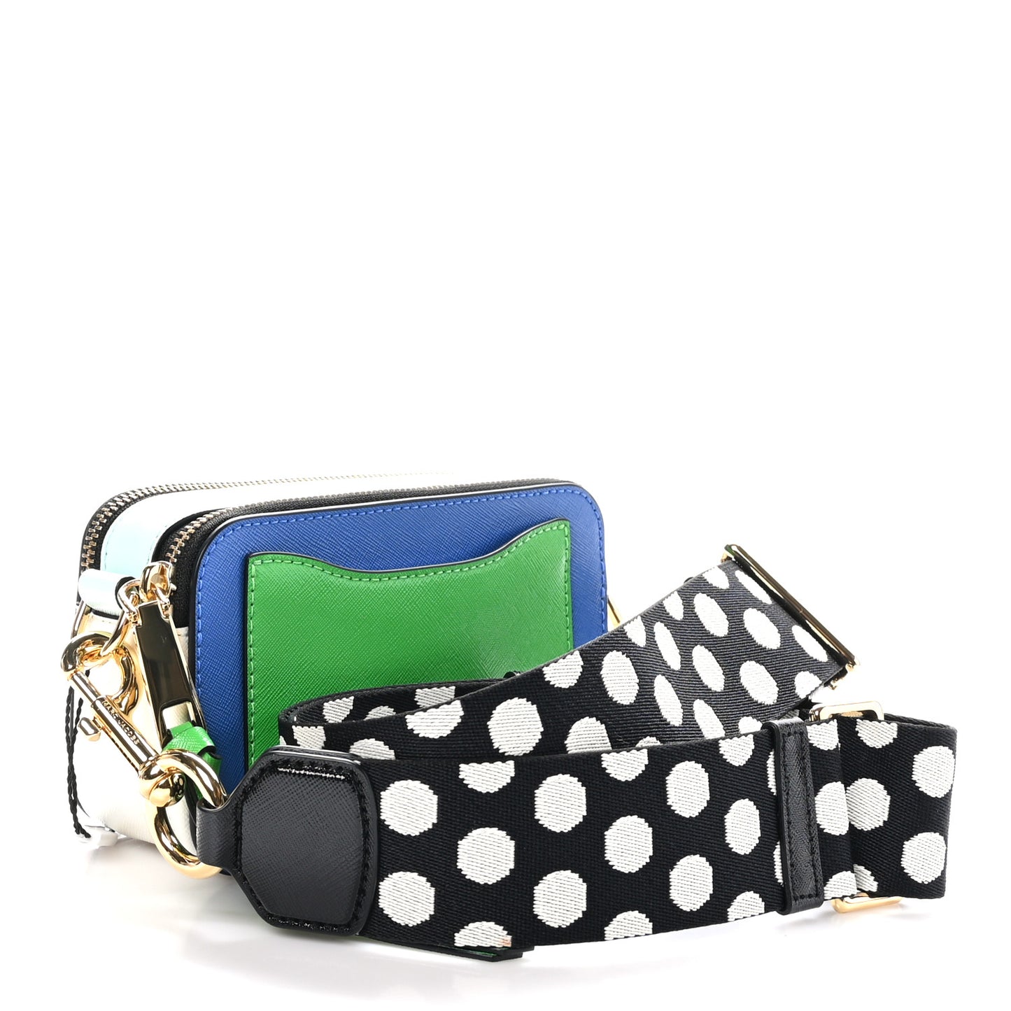 Saffiano Small Snapshot Camera Bag Brilliant Blue Multicolor