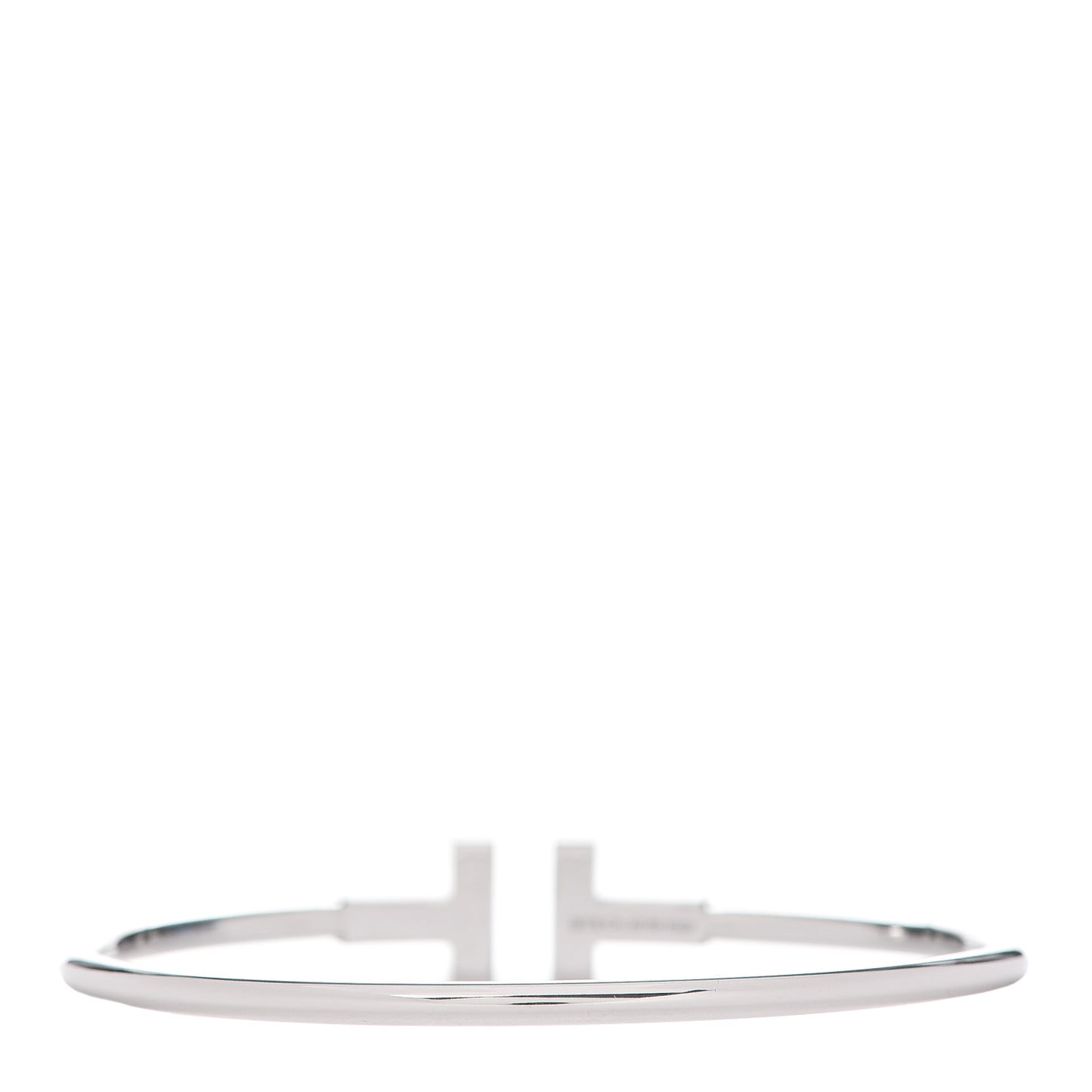 18K White Gold Ruby T Wire Bracelet