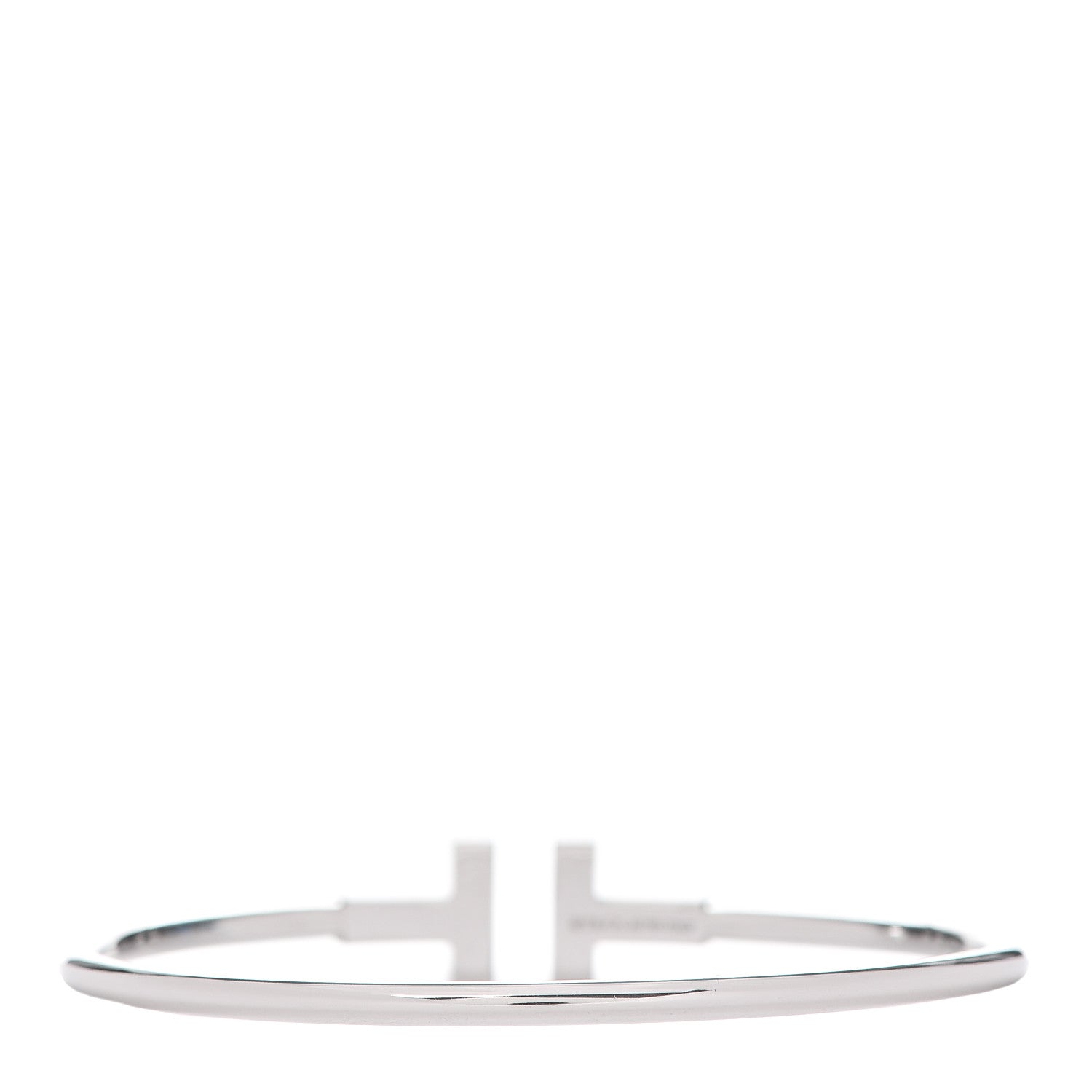 Tiffany 18K White Gold Ruby T Wire Bracelet 3 of 6