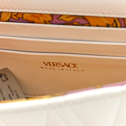 Versace Nappa Quilted Virtus Evening Bag White 6 of 9