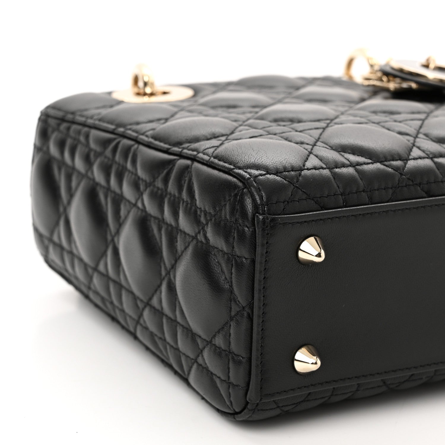 Christian Dior Lambskin Cannage Small My ABCDior Lady Dior Black 9 of 11