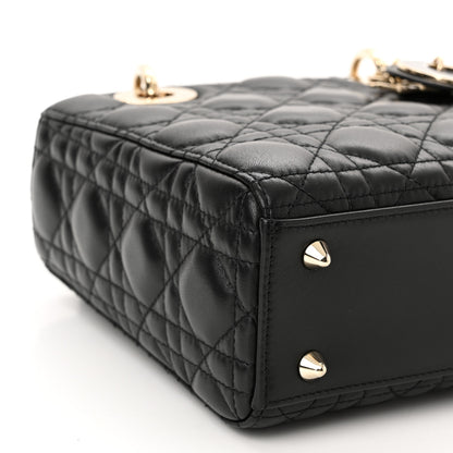 Christian Dior Lambskin Cannage Small My ABCDior Lady Dior Black 9 of 11