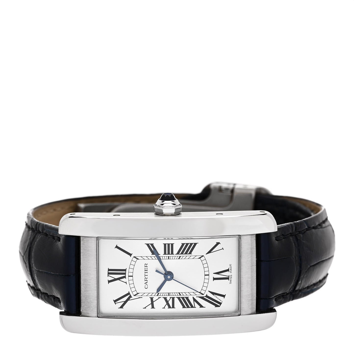Stainless Steel Alligator 23mm Tank Americaine Automatic Watch
