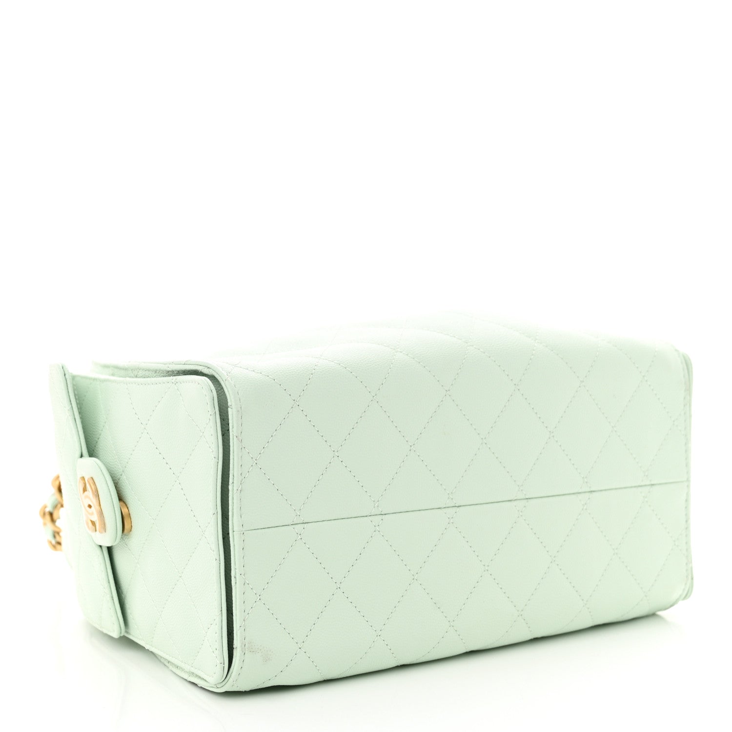 Chanel Caviar Quilted Small Chanel 25 Handbag Light Green 4 of 10
