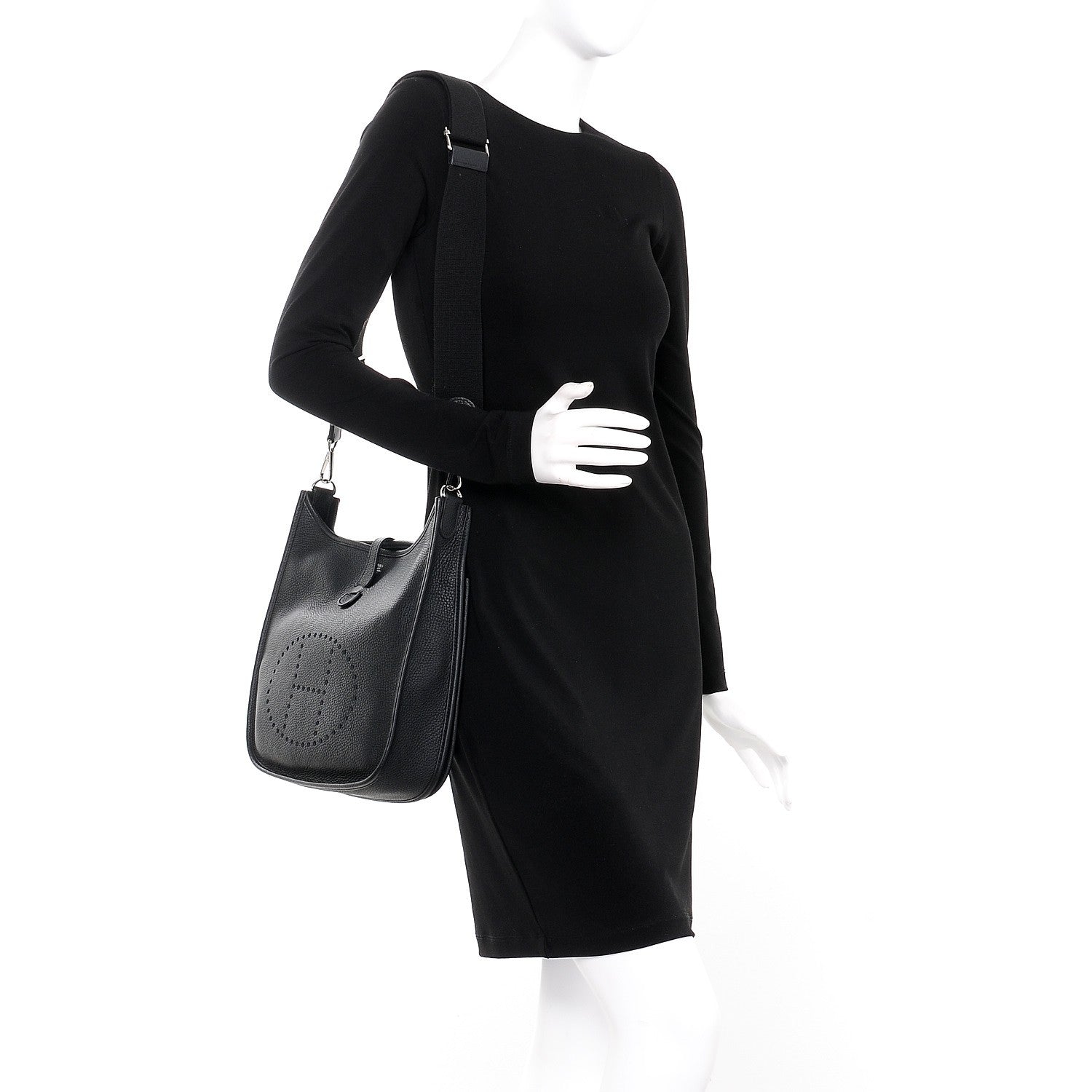Hermes Taurillon Clemence Evelyne III PM Black 2 of 8