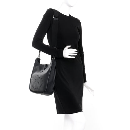 Hermes Taurillon Clemence Evelyne III PM Black 2 of 8