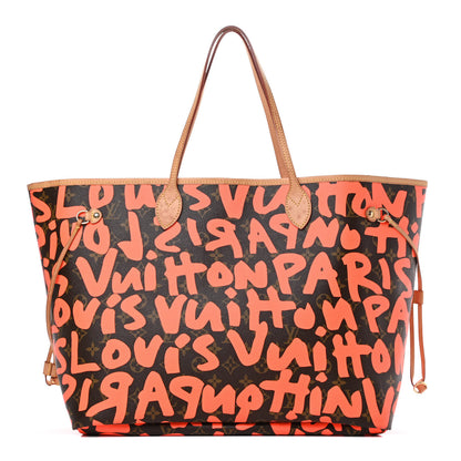 Louis Vuitton Monogram Graffiti Neverfull GM Orange 1 of 15