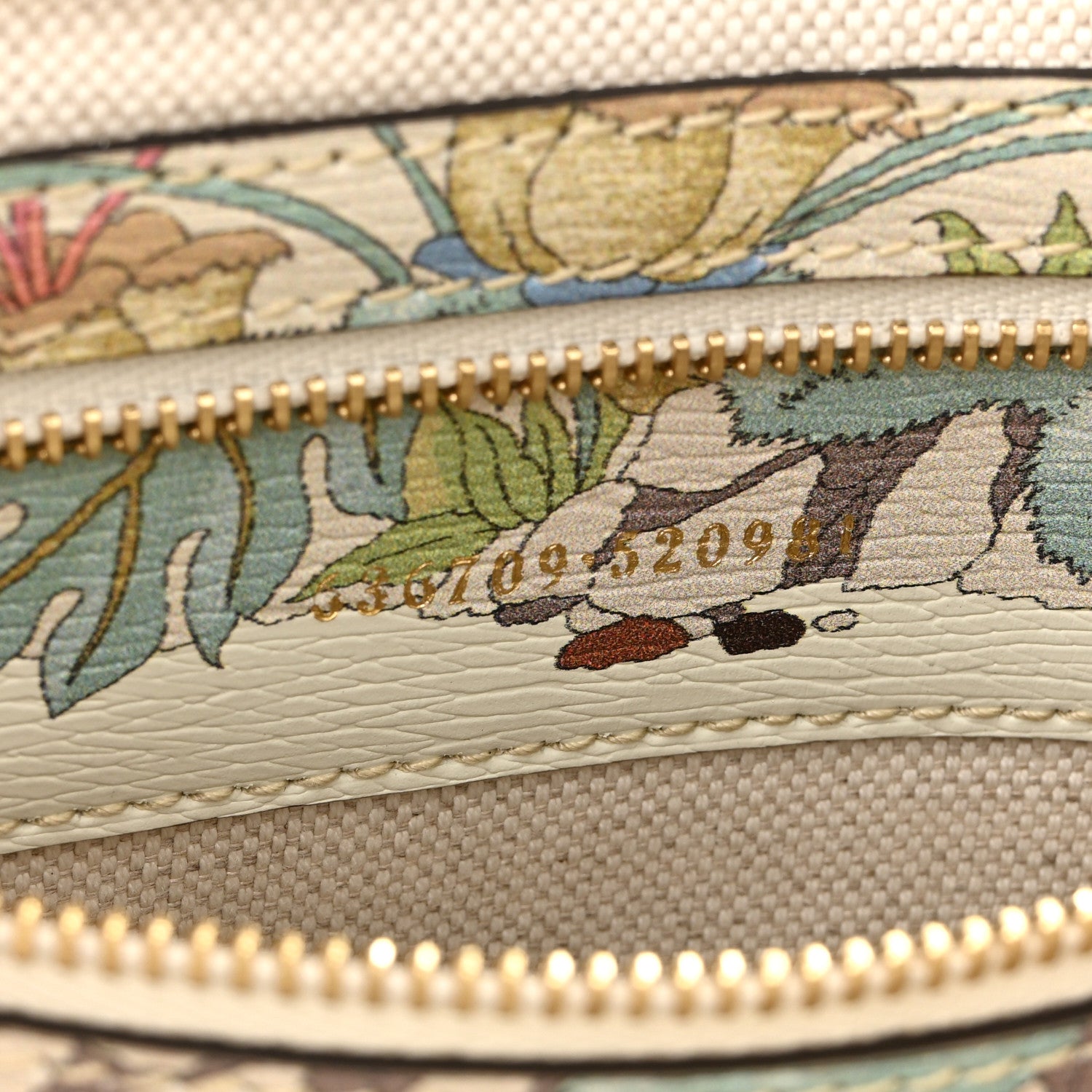 Gucci New Shangai Calfskin Tiger Savanah Small Jackie 1961 Hobo Chalky White Multicolor 6 of 10
