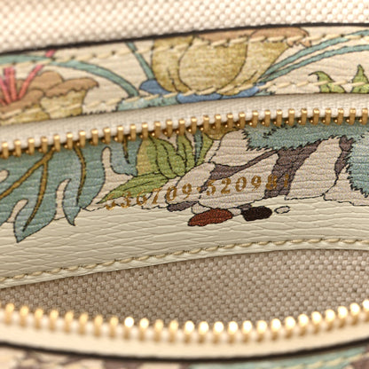 Gucci New Shangai Calfskin Tiger Savanah Small Jackie 1961 Hobo Chalky White Multicolor 6 of 10