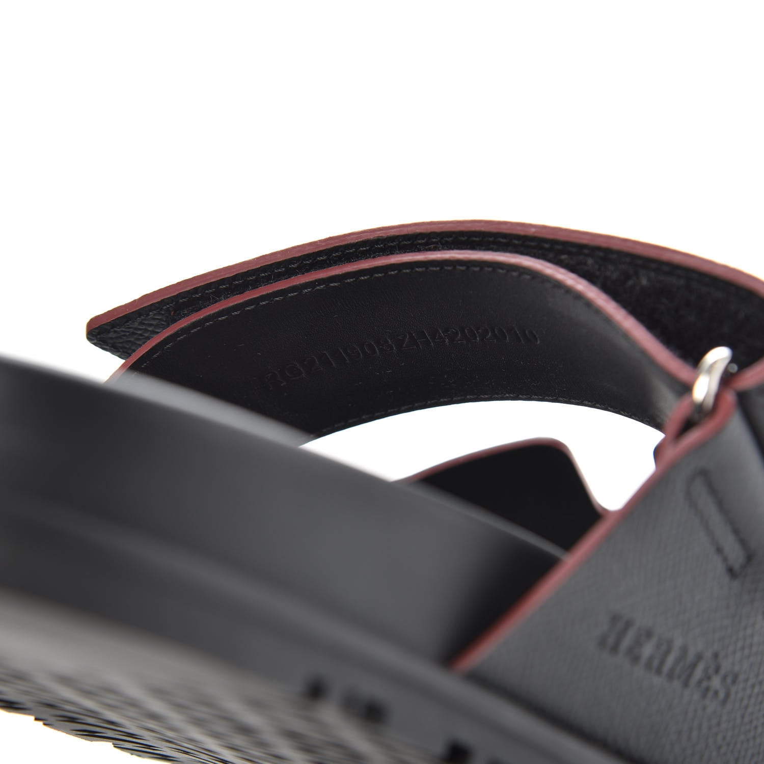 Hermes Epsom Mens Chypre Sandals 43.5 Black 8 of 9