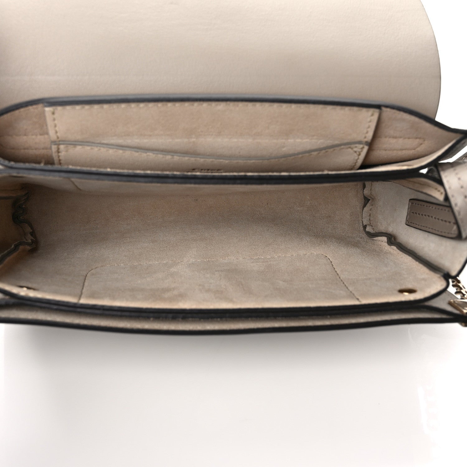 Chloe Suede Calfskin Small Faye Shoulder Bag Motty Grey 5 of 8
