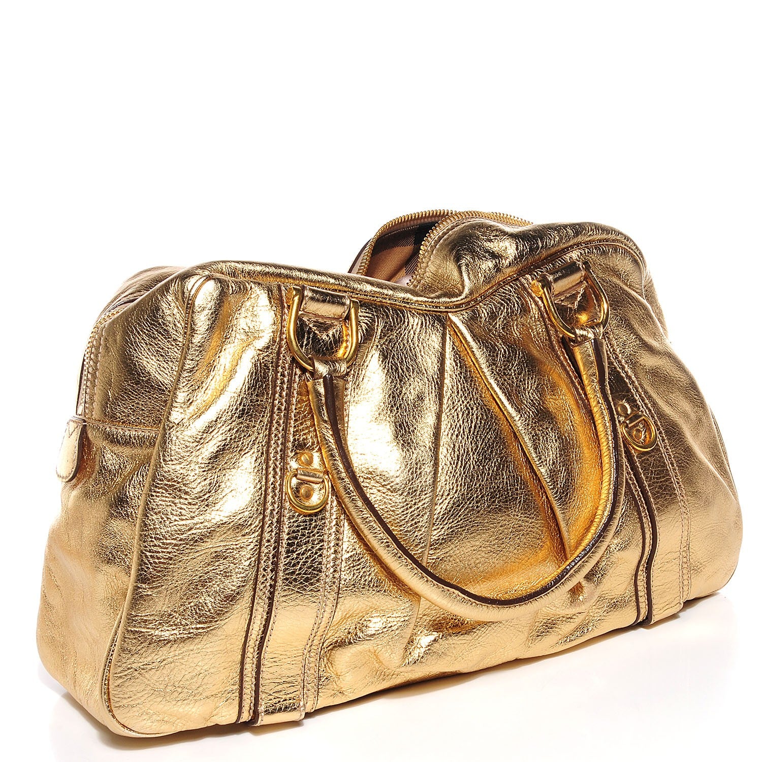 Burberry Leather Ashbury Gold 3 of 8