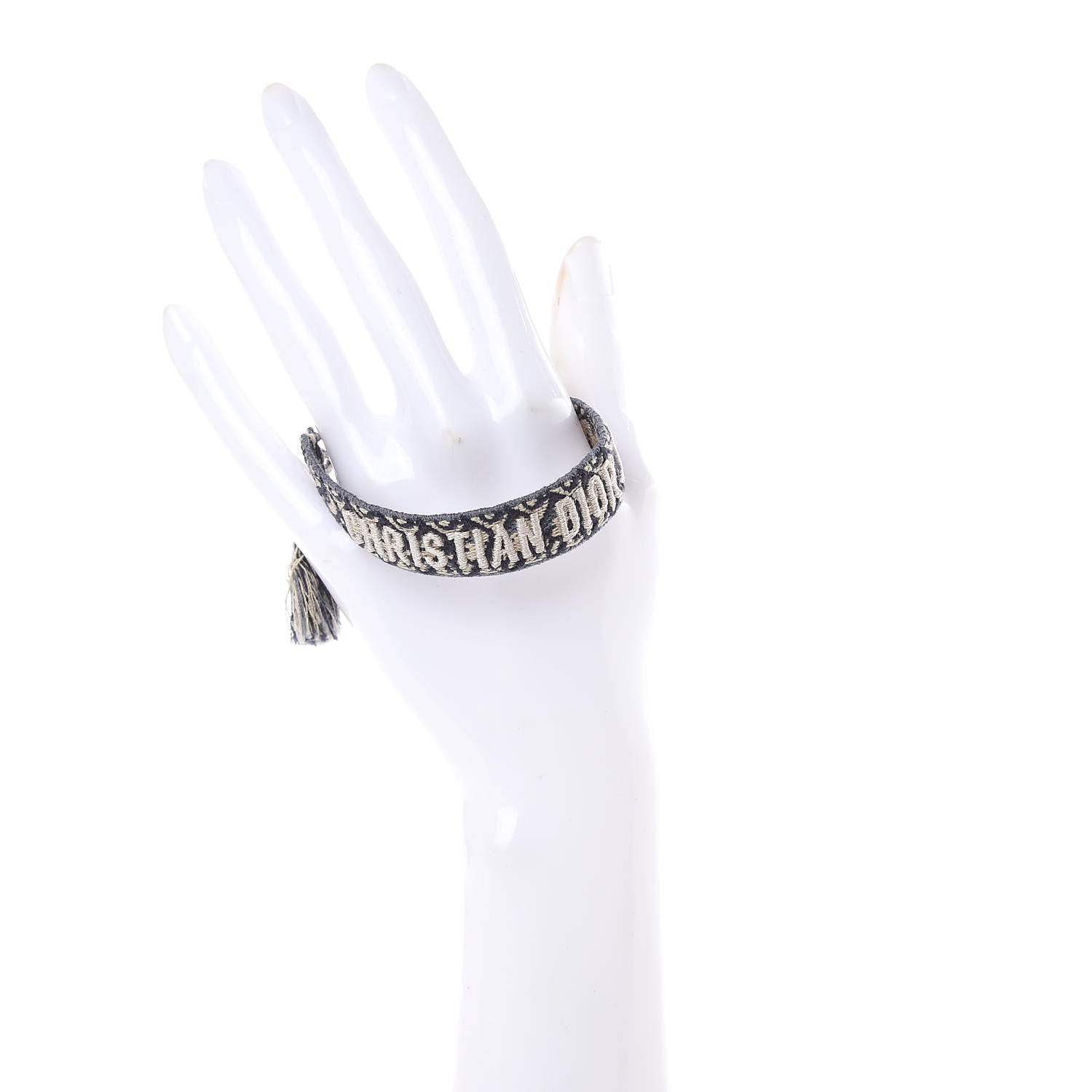 Christian Dior Woven Cotton J'Adior Friendship Bracelet Navy 1 of 3
