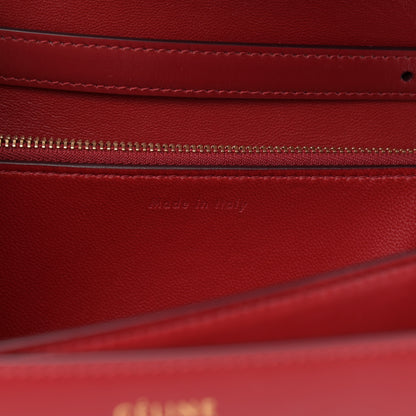 Celine Box Calfskin Medium Classic Box Flap Bag Red 7 of 11