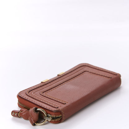 Chloe Calfskin Marcie Long Zip Around Wallet Maple Leaf 4 of 11