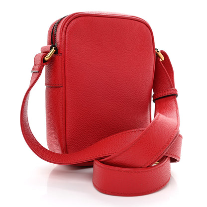 Gucci Dollar Calfskin Logo Mini Messenger Bag Hibiscus Red Yellow Green 3 of 8