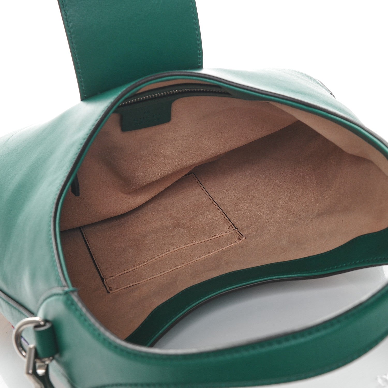 Gucci Calfskin Web Embroidered Small Dionysus Hobo Emerald Green 5 of 6