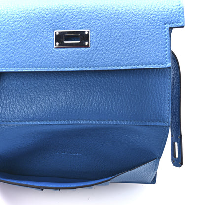 Hermes Chevre Mysore Medium Kelly Wallet Bleu Zanzibar 7 of 14