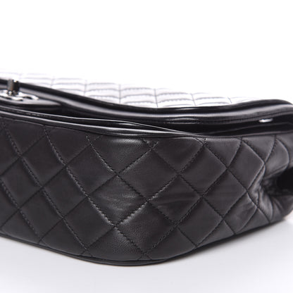 Chanel Patent Quilted Jumbo Classic Twist Flap Bag Black 9 of 10