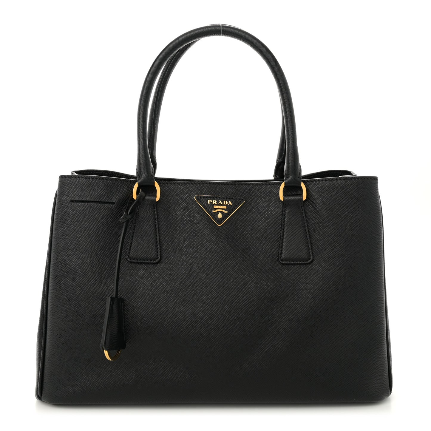 Saffiano Lux Medium Tote Black