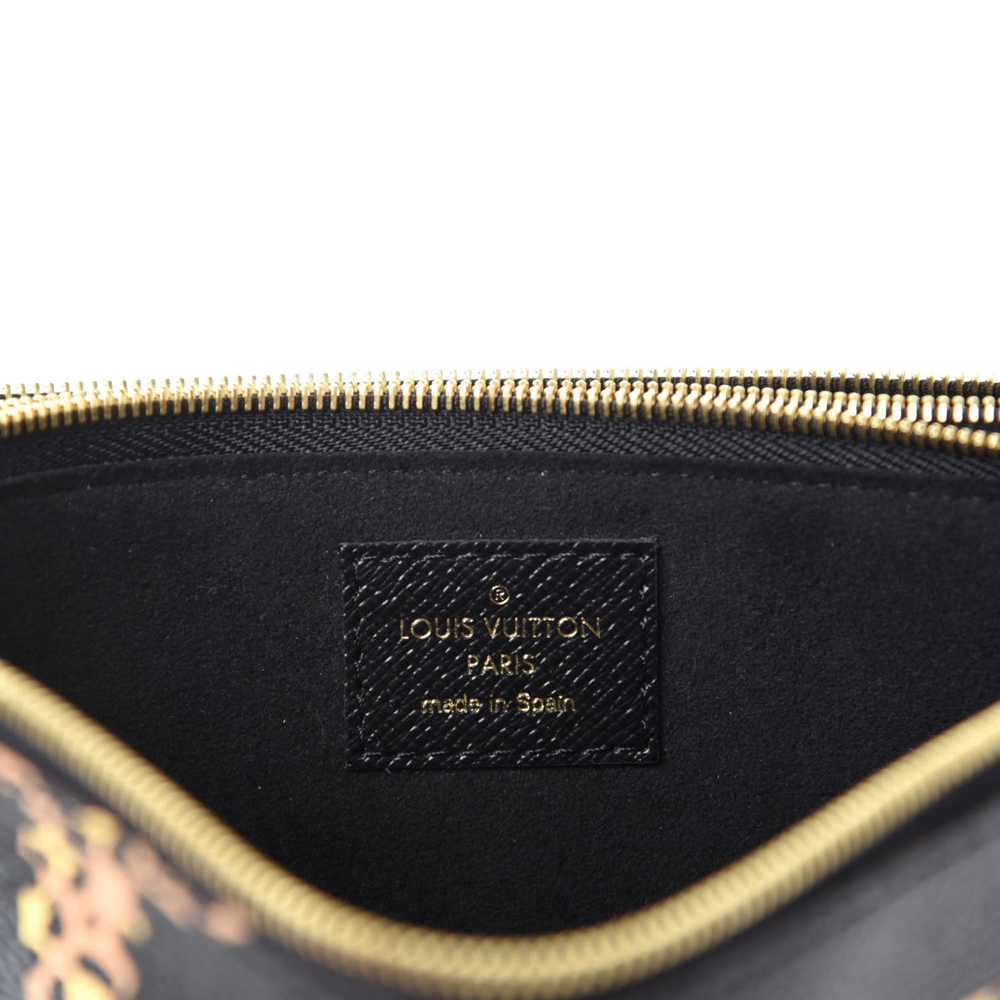 Monogram Giant Jungle Pochette Double Zip Black