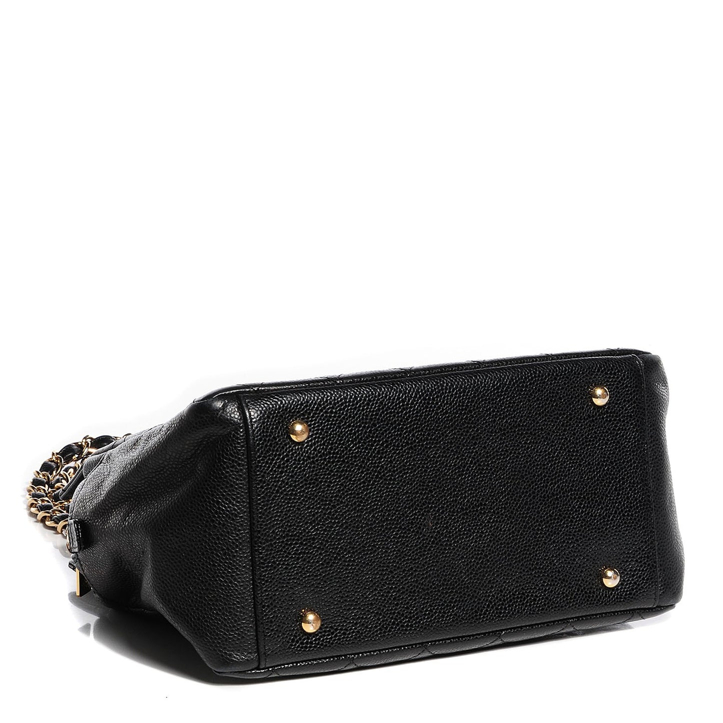 Caviar Quilted Petit Timeless Tote PTT Black