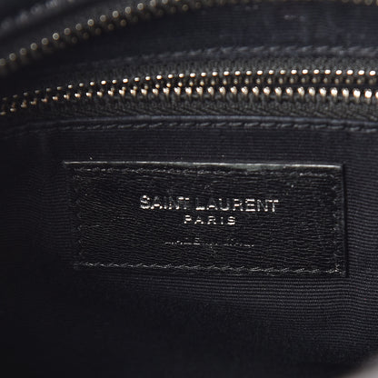 Saint Laurent Calfskin Y Quilted Monogram Small Loulou Bowling Bag Black 8 of 9