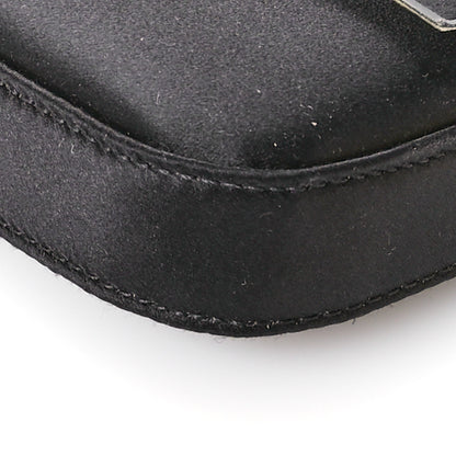 Fendi Silk Satin Phone Baguette Black 10 of 14