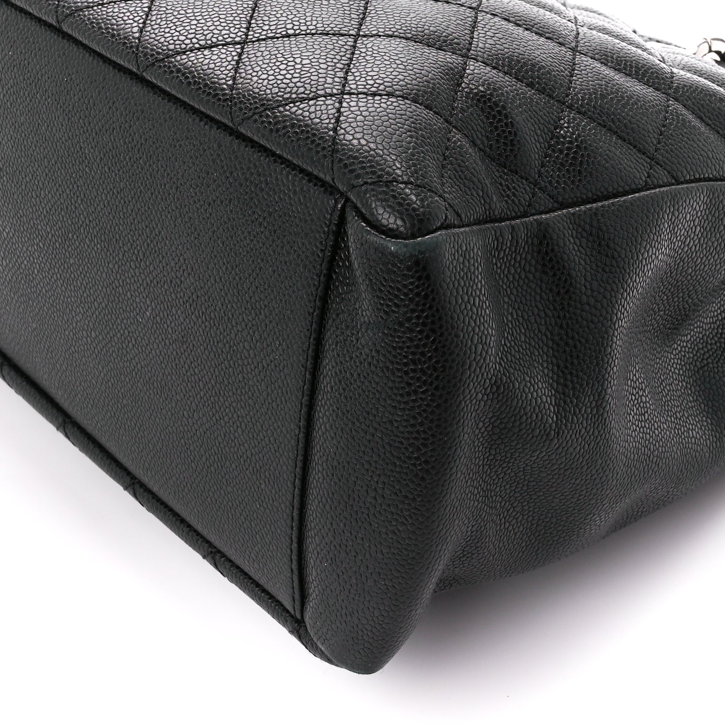Caviar Quilted Grand Shopping Tote GST Black
