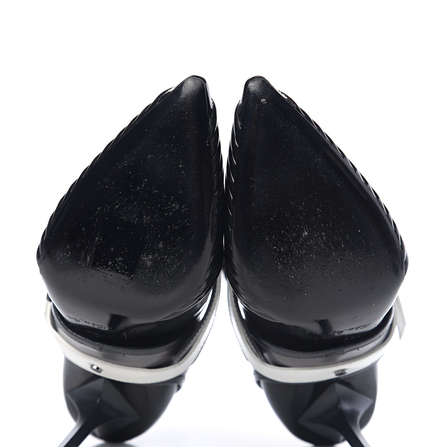 Glazed Calfskin Masterpiece Half Boots 39 Black