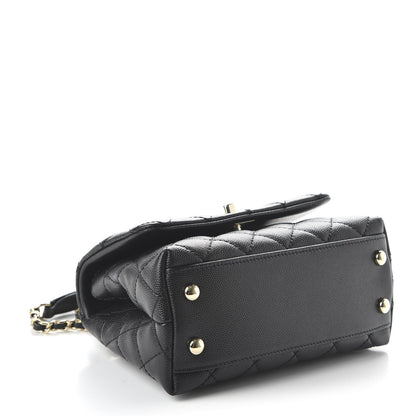 Chanel Caviar Quilted Extra Mini Coco Handle Flap Black 4 of 10