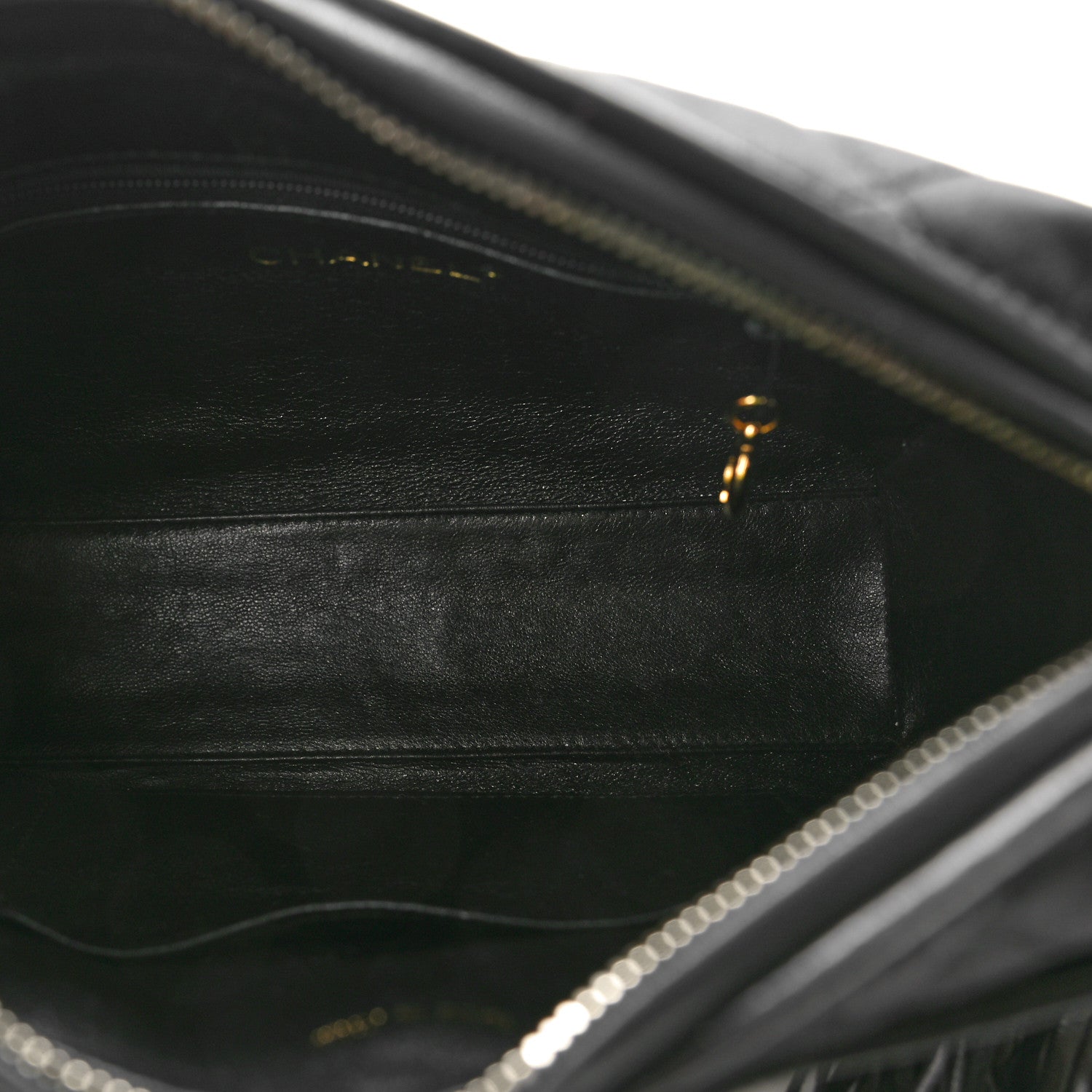 Chanel Satin Quilted Tassel Camera Case Black 5 of 10