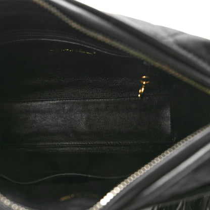 Chanel Satin Quilted Tassel Camera Case Black 5 of 10