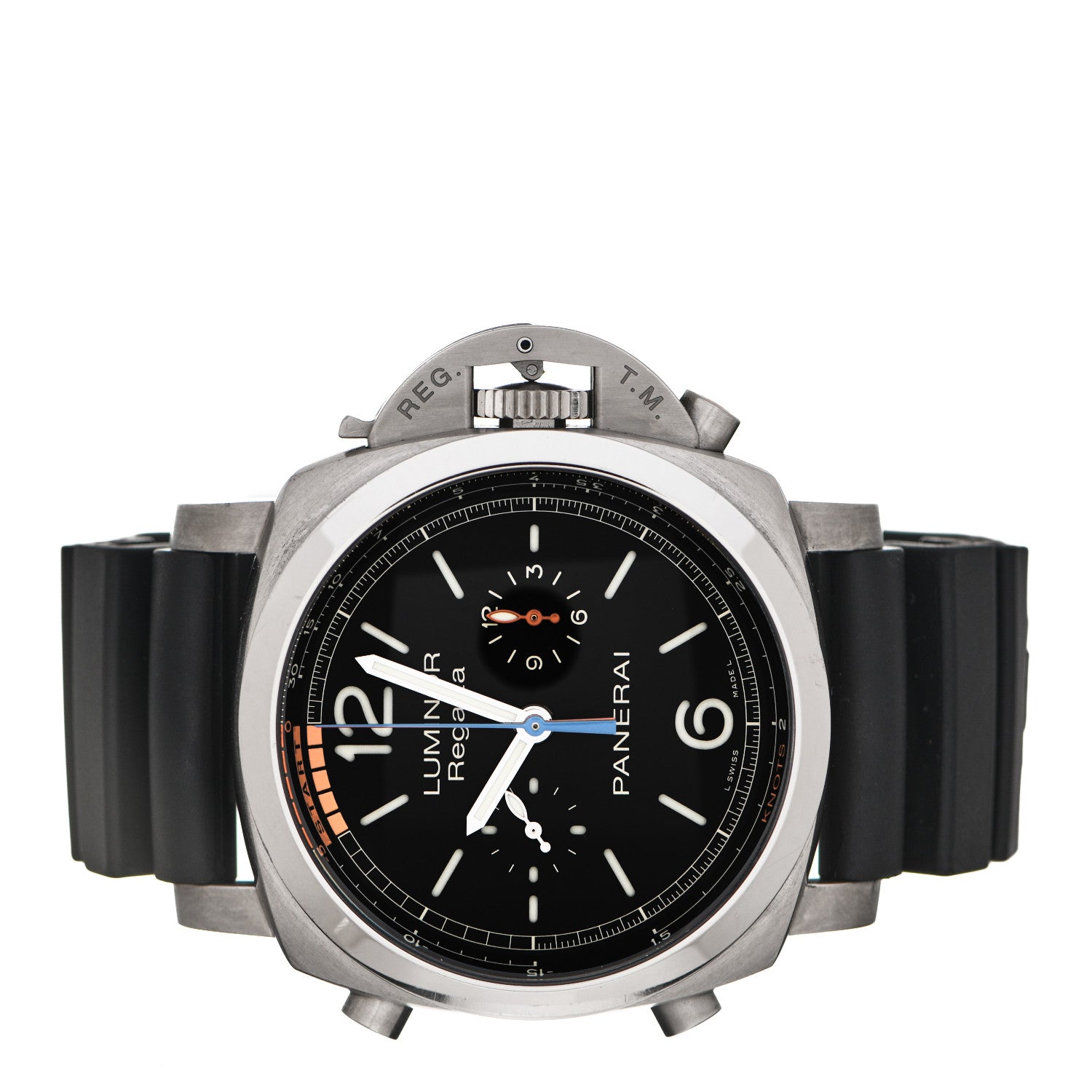 Panerai Titanium Rubber 47mm Luminor 1950 Flyback Automatic Watch Black PAM00526 2 of 5