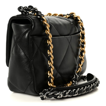 Chanel Lambskin Quilted Medium Chanel 19 Flap Black 2 of 10