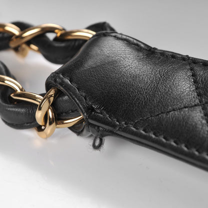 Chanel Calfskin Quilted Large Chain Me Hobo Black 9 of 9