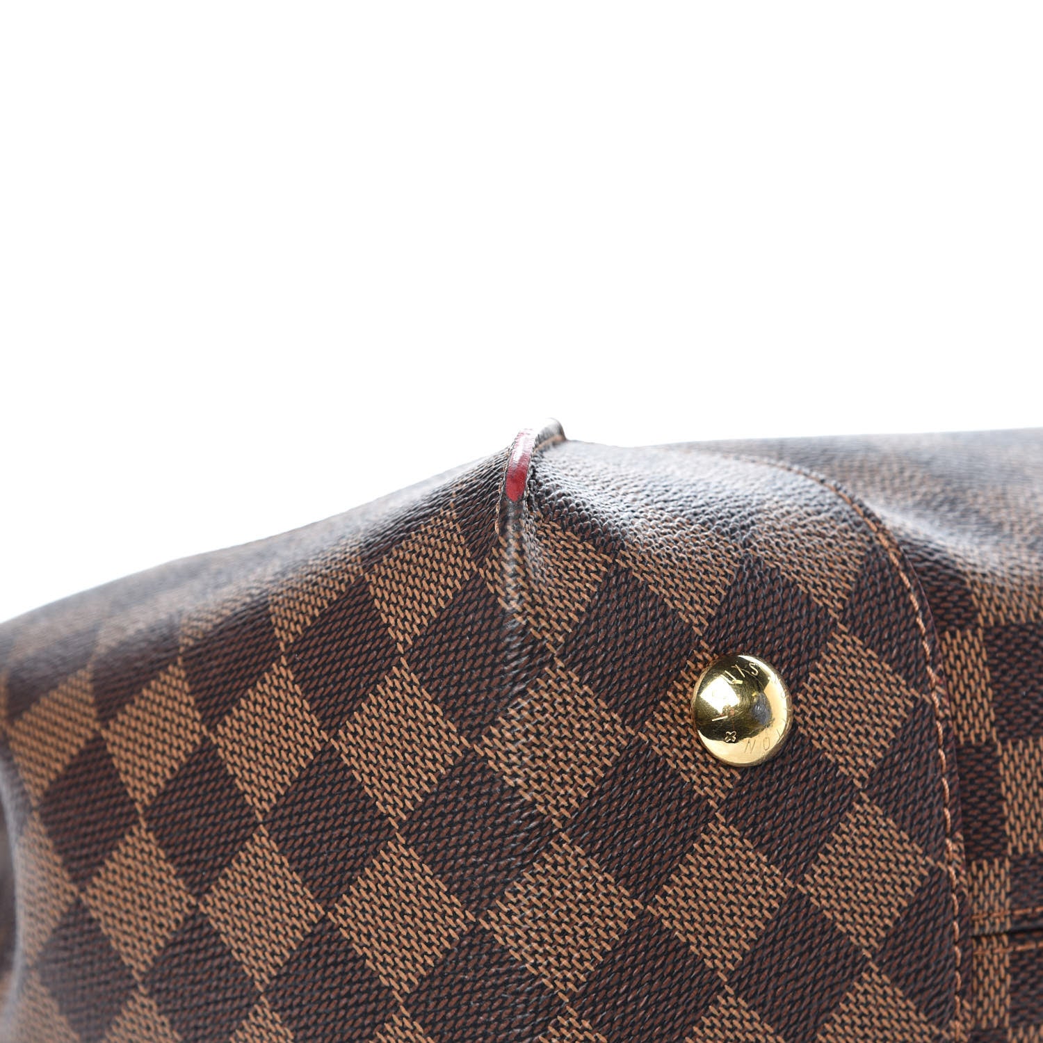 Louis Vuitton Damier Ebene Caissa Hobo Cherry 9 of 10