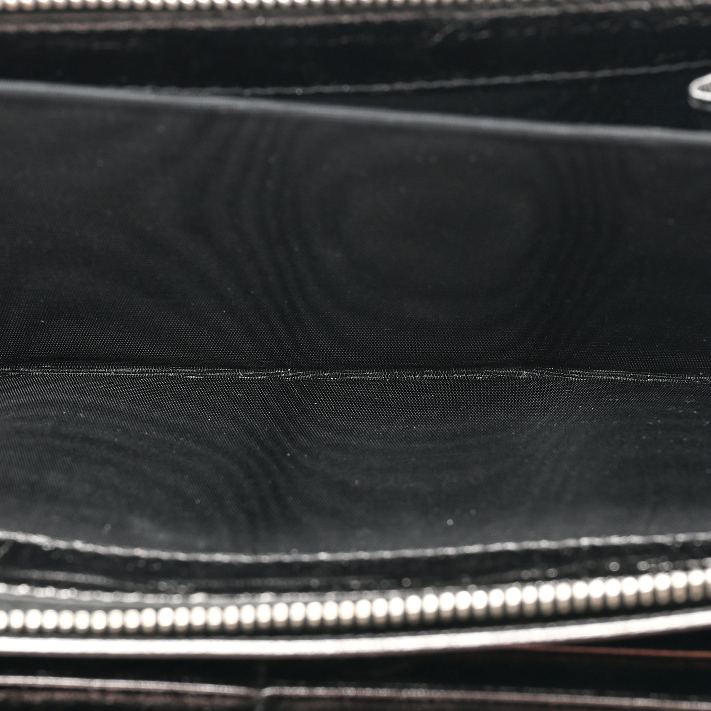 Metallic Calfskin Monogram Belle De Jour Clutch Silver