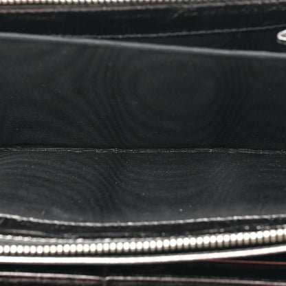 Saint Laurent Metallic Calfskin Monogram Belle De Jour Clutch Silver 6 of 16
