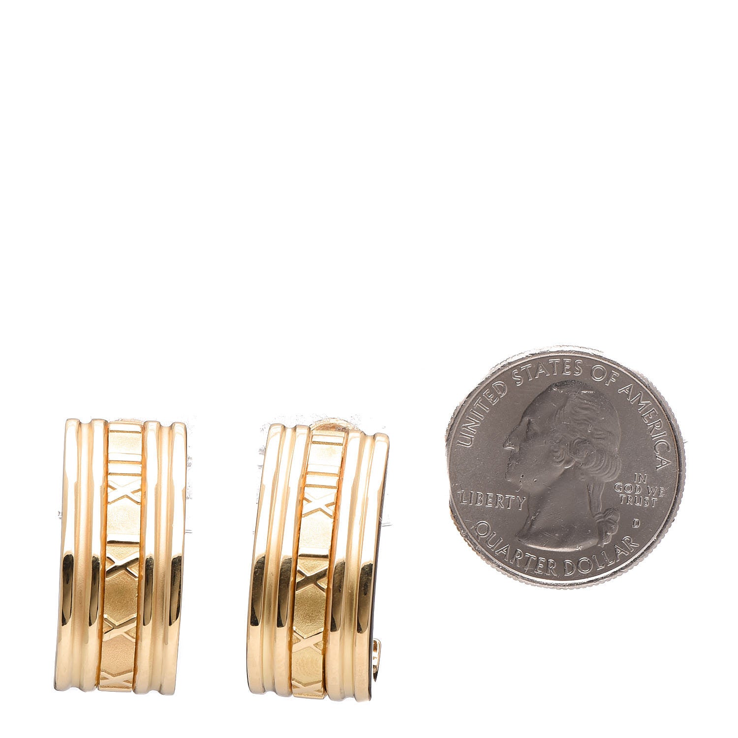 Tiffany 18K Yellow Gold Atlas Earrings 2 of 4