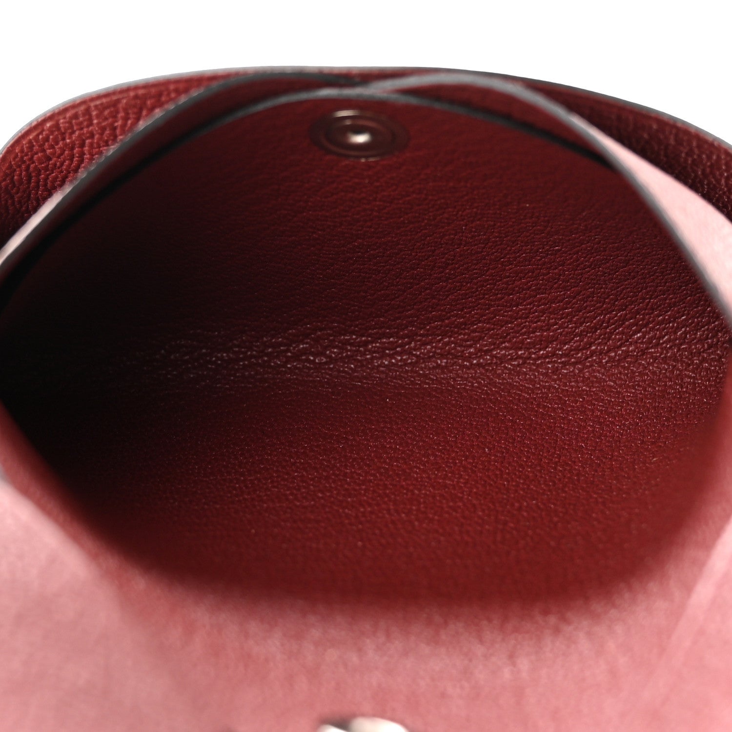 Hermes Chevre Mysore Calvi Duo Card Case Rouge H 5 of 9