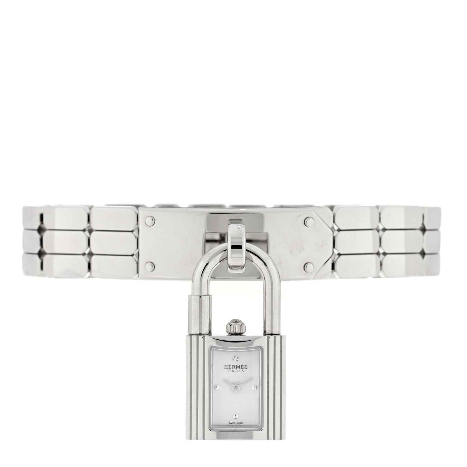 Hermes Stainless Steel 16mm Kelly Quartz Watch 2 of 6