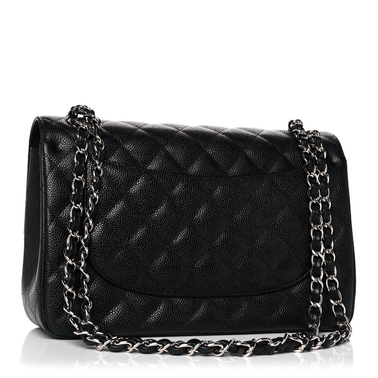 Chanel Caviar Quilted Jumbo Double Flap Black 3 of 11