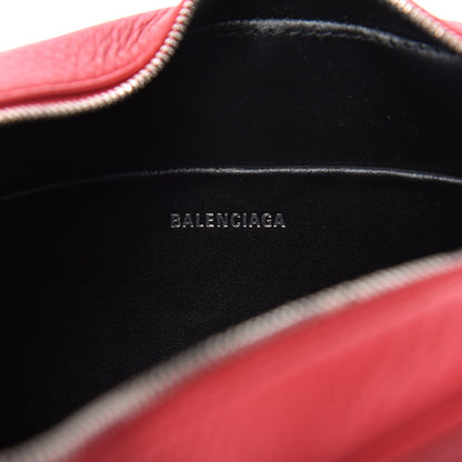 Balenciaga Calfskin Logo S Everyday Camera Bag Rouge Lantern Black 8 of 10